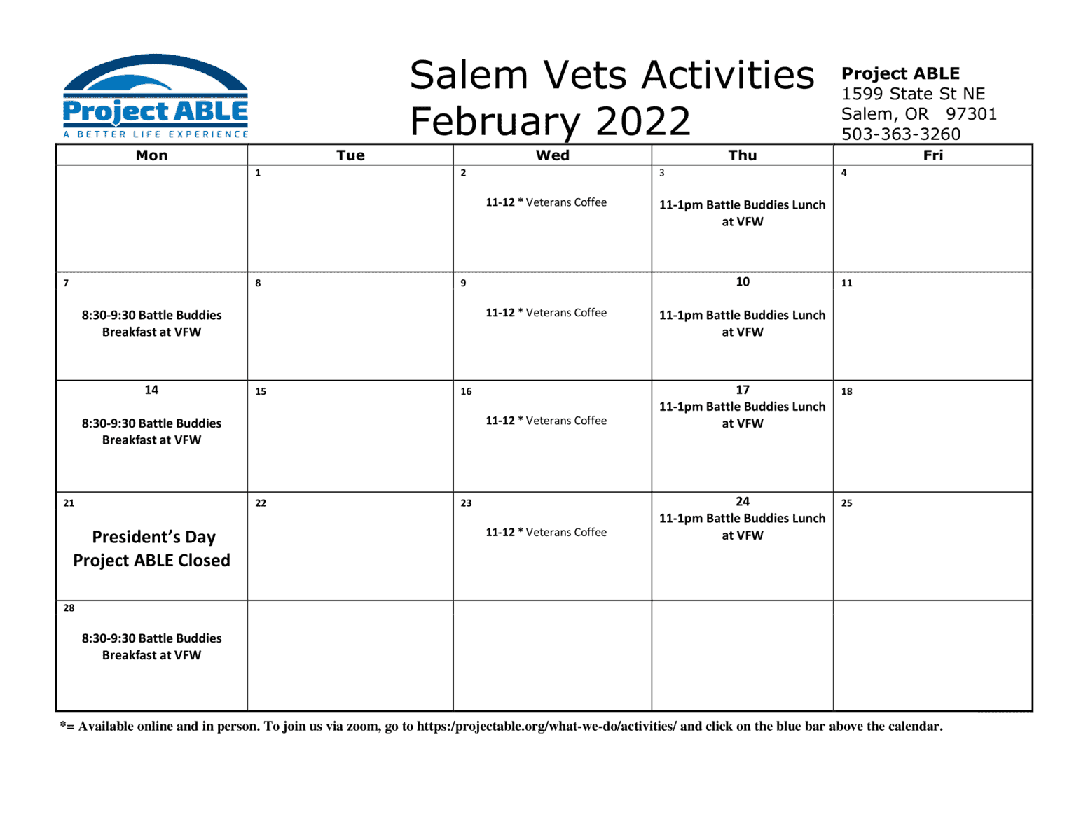 Salem Vets Feb Calendar-1