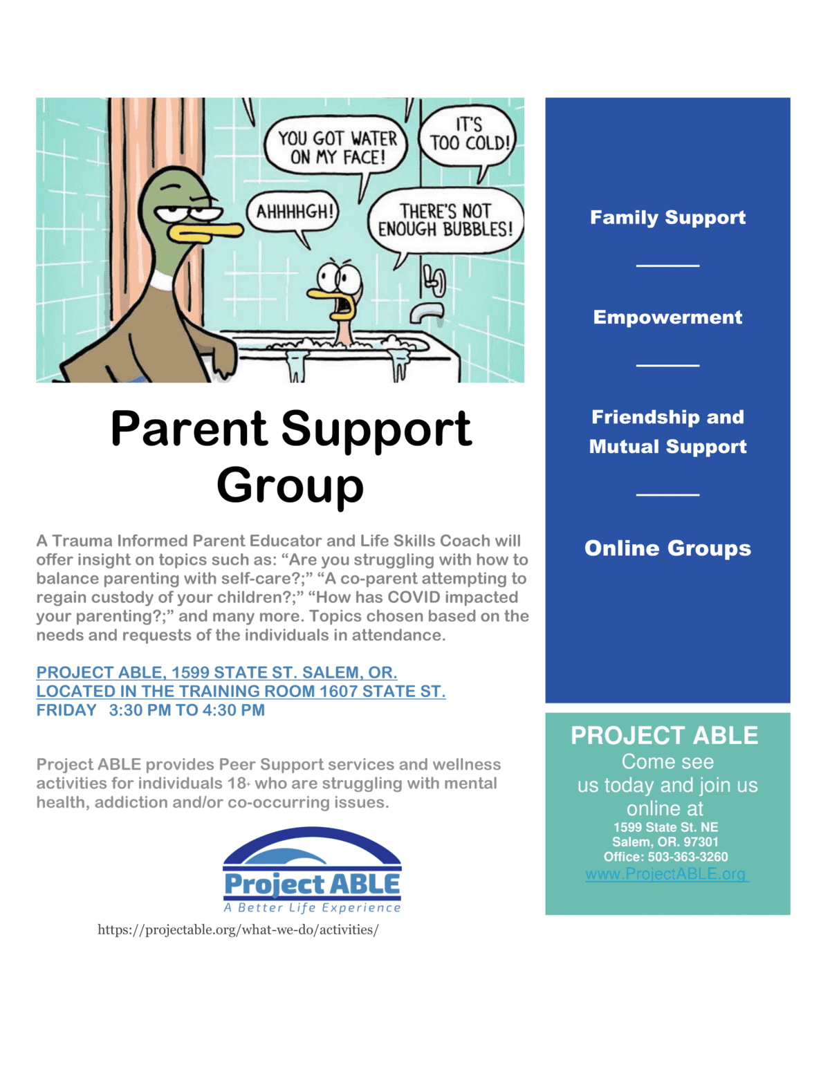 Parent Support Group (Salem)
