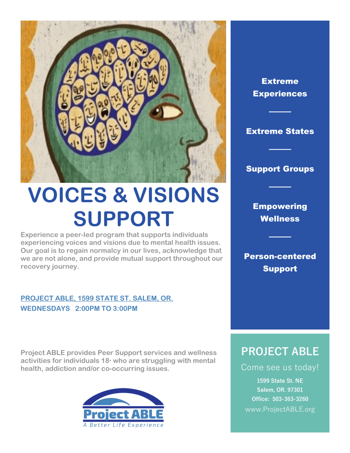Voices and Visions Support Group (Salem)