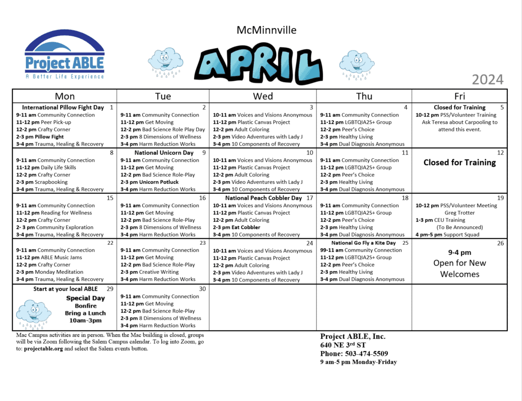 April Calendar Mac 1
